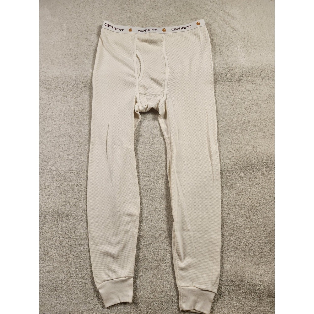 Carhartt K57 Thermal Long Johns Pants Mens XLarge Tall Cream USA Made